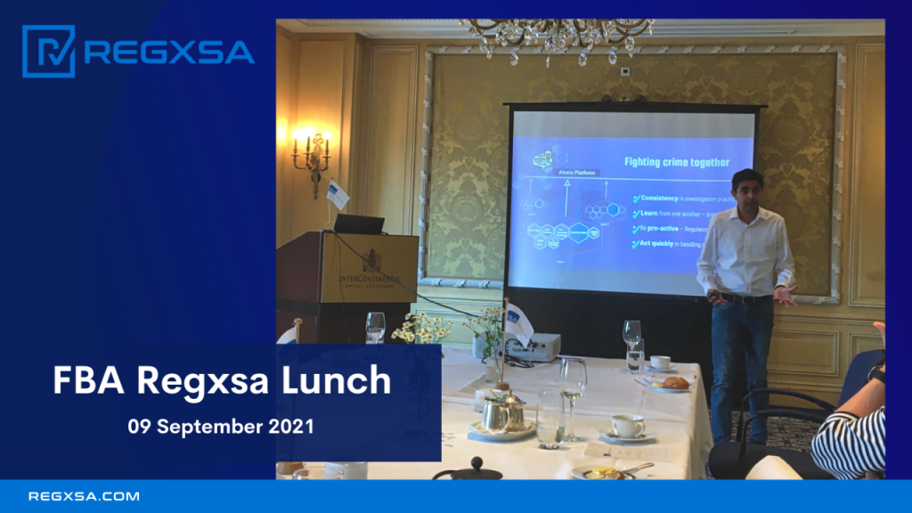 Abhishek Dwivedi giving the presentation, highlighting importance of breaking silos in Investigations