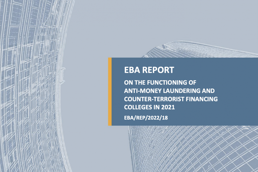 European Banking Authority publishes its second report on AML/CFT supervisory colleges in the EU